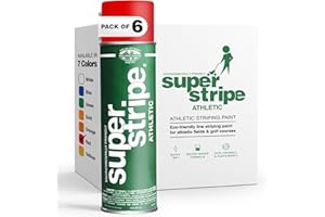 FOX VALLEY PAINT Fox Valley Athletic Field Marking Spray Paint – Water-Based Marking Paint, Vibrant, Fast-Drying & Long-Lasting – For Grass, Turf, Dirt, Sports & Outdoor Fields – Athletic Red, 18 Ounce (Pack of 6)