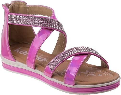 orange flat sandals womens