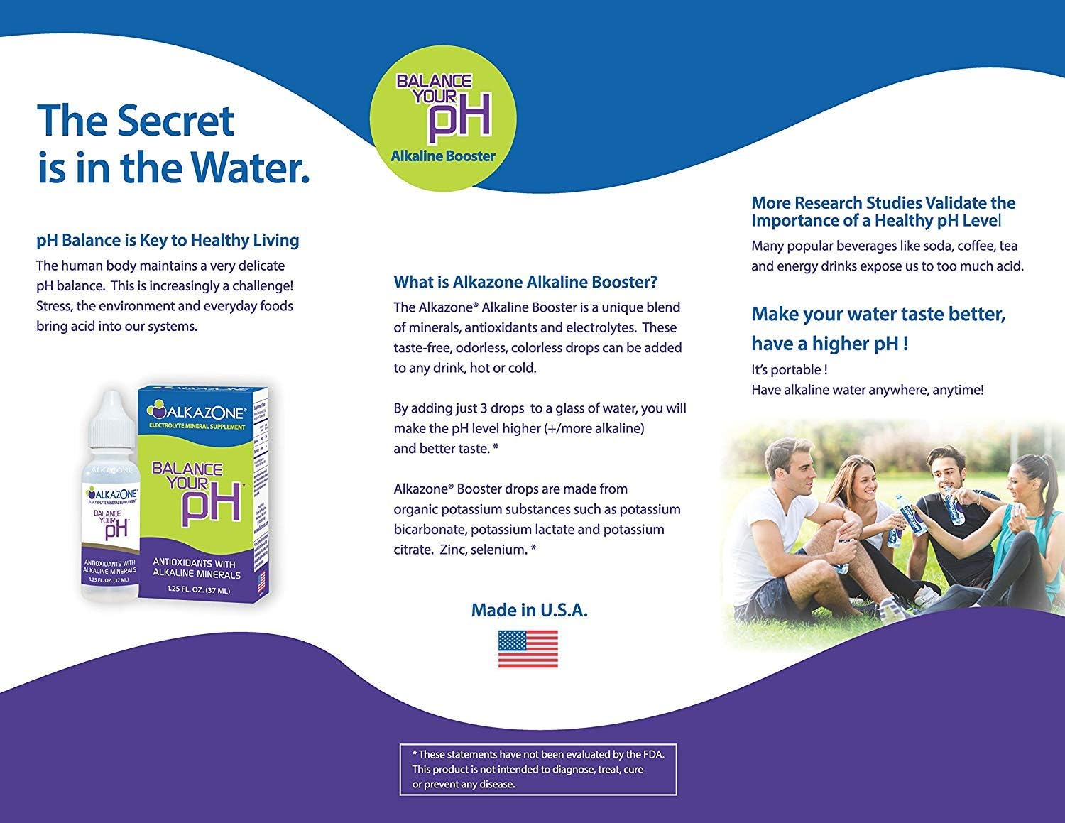 Alkazone pH Booster Drops for Alkaline Water Includes 25 x Free SimplexHealth pH Test Strips, 26 Count (Pack of 1) - Image 4