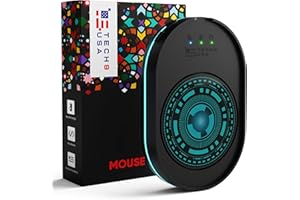 TECH8 USA Mouse Mover Device, Undetectable Mouse Jiggler for Laptops, PC, No Software, Random Movement, Patented, Designed, Engineered, Packaged in USA - 3D Hologram Alien