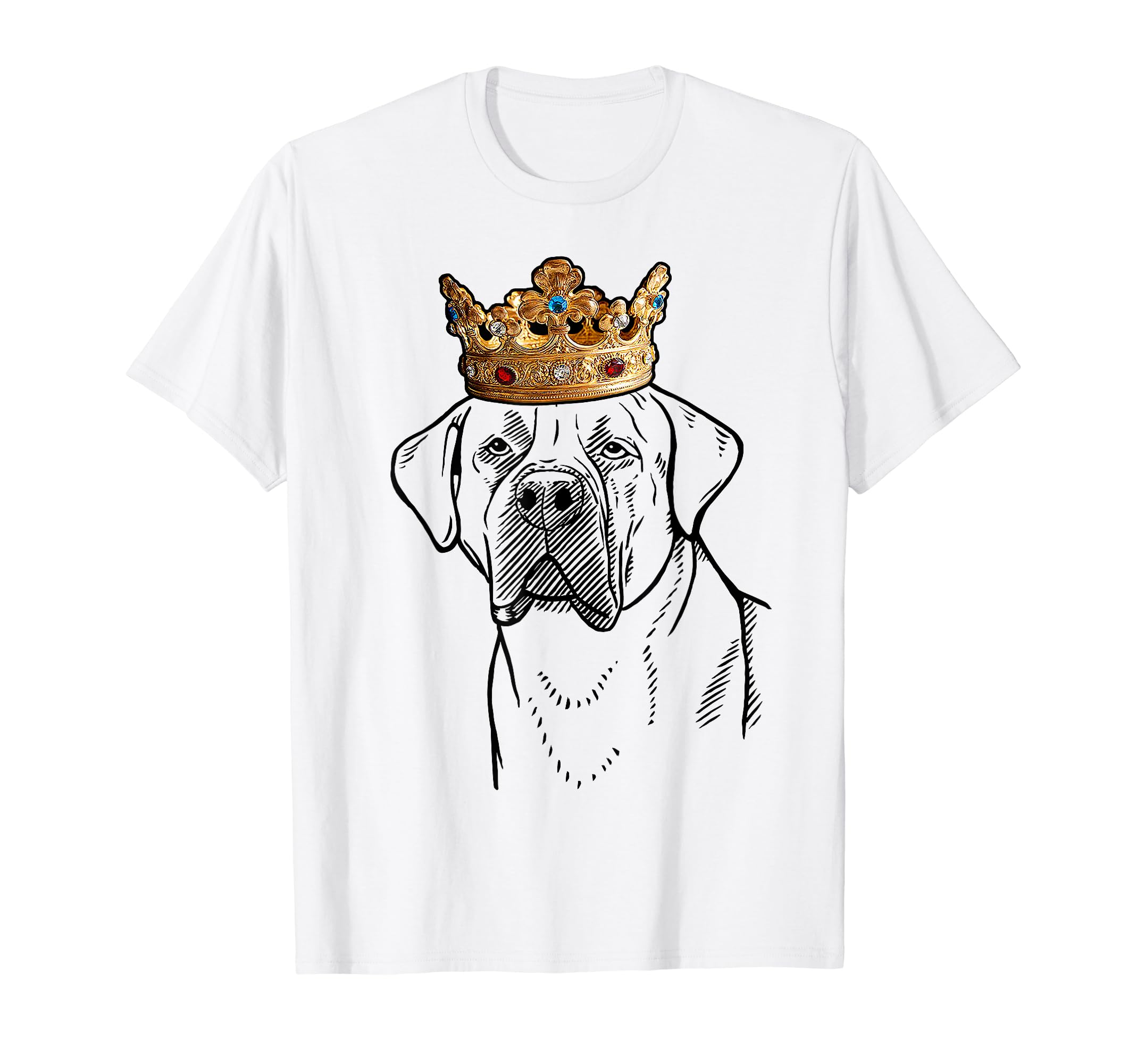 Boerboel Dog Wearing Crown T-Shirt