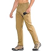 MOURCE Hiking Pants Men Quick Dry - Water Resistant Lightweight Cargo Pants for Men 7 Pockets Outdoor Travel Climbing