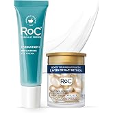 RoC Hyaluronic Acid Anti Aging Under Eye Cream 0.5oz + Retinol Capsules 7ct | Caffeine, Hyaluronic Acid &amp; Peptide blend: visibly reduces puffiness &amp; dryness for tired-looking eyes. Opthalmologist-tested.