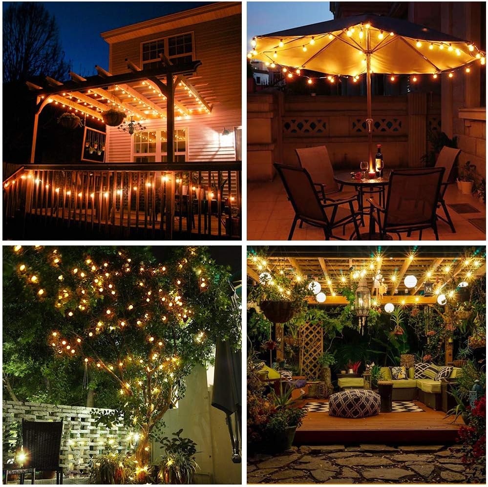 Metaku Globe String Lights Fairy Lights Battery Operated 33ft 80LED String Lights with Remote Waterproof Indoor Outdoor Hanging Lights Decorative Christmas Lights for Home Party Patio Garden Wedding : Garden & Outdoor