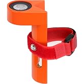 Adjustable Grade Rod Level - Bubble Level for Aluminum Alloy Handheld Fixed Right Angle Strap with Tie Large 10-min Vial - Orange Portable Measuring Instrument Special Horizontal For Tower Ruler (1)