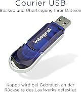 Integral 128GB USB 2.0 Flash Drives 2-Pack Courier Blue Memory Sticks view 3
