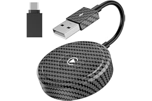 LITALARM Wireless CarPlay Adapter for Apple Devices, CarPlay Dongle for OEM Wired CarPlay Cars, Convert Wired to Wireless CarPlay, Support Online Update Plug & Play Easy Use Fit for Cars 2010+& for iPhone