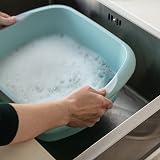 Addis Premium Soft Grip Large Rectangular Washing Up Bowl 9.5 L Sea Mist view 2