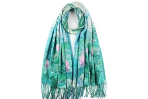 Umjetnost Soft Cashmere Feel Scarf For Women Winter Warm Scarves Large Shawl Wrap Monet Van Gogh Art Print
