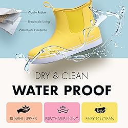 Women's Deck Boots Ankle Rain Boots Fishing Boots