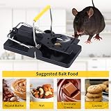 Trisiki 6 Pack Heavy Duty Snap Mouse Traps Reusable Catch Instantly UK view 3
