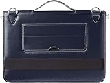 Broonel Blue Leather Laptop Messenger Case Asus Chromebook Flip C436 14" view 5