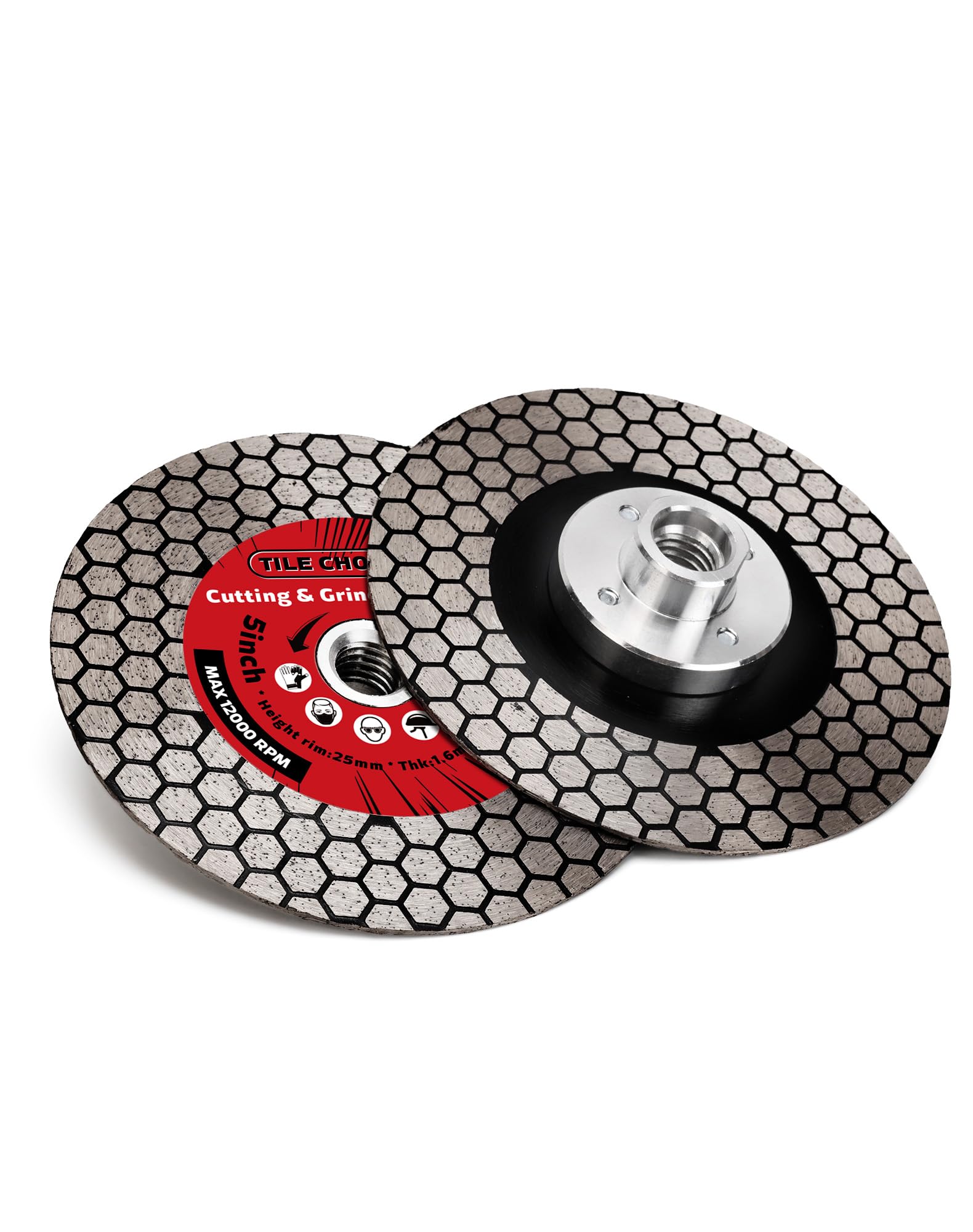 Casaverde 125mm Tile Diamond Cutting Disc with M14 Arbor Cutting and Grinding for Granite Marble Ceramic Tiles