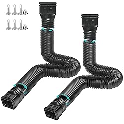 TAEYONK Black 2 Pack Gutter Downspout
