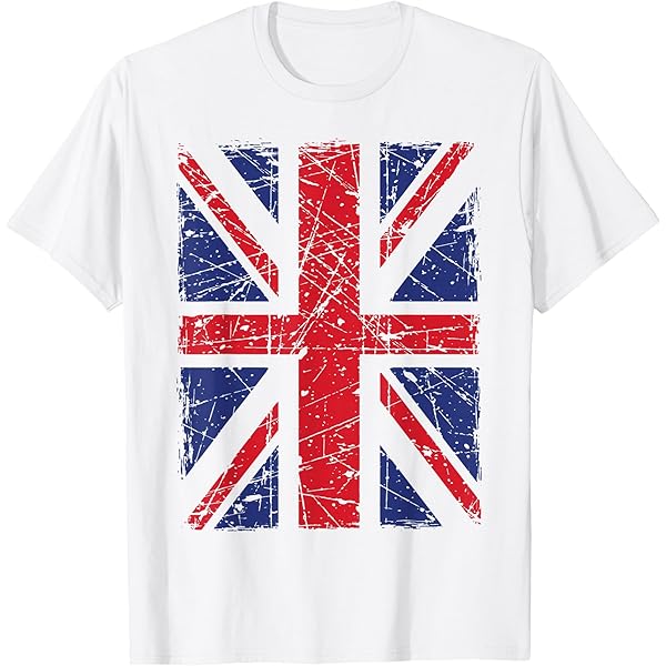 トップス in the attic Union Flag design tee Amazon.com: Union Jack T-shirt Vintage UK Flag Tee British