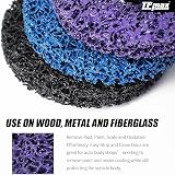 TPmax 115mm Strip Discs 3 Pack Purple Blue Black 4.5 inch 22mm Arbor view 5