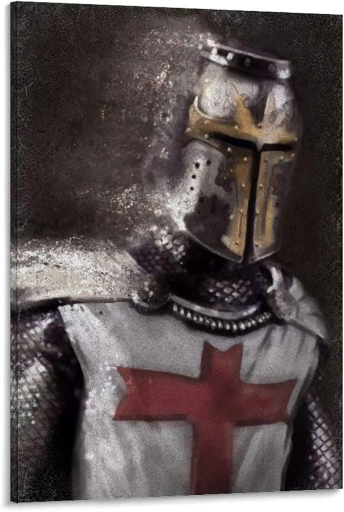 Knight Templar Canvas Art Poster and Wall Art Picture Print Modern
