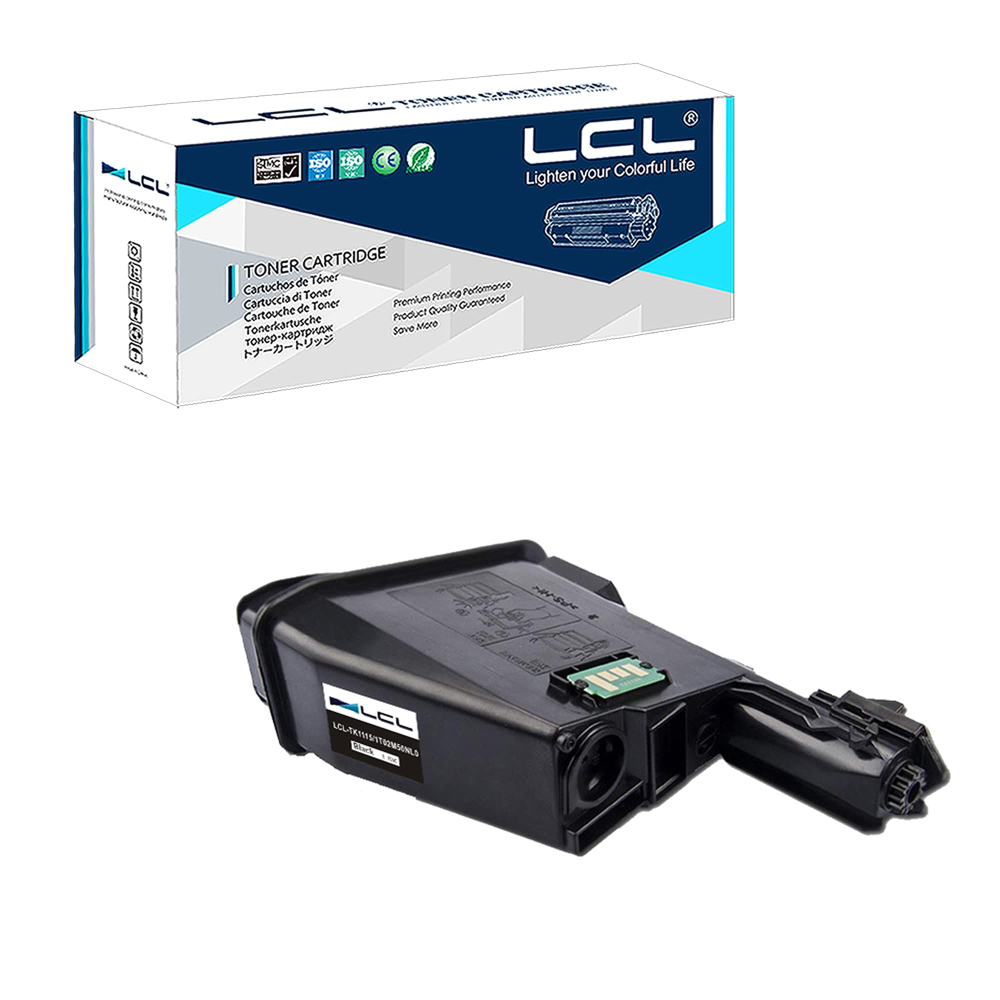 LCL Compatible Toner Cartridge TK1115 TK-1115 1T02M50NLV 1600Pages (1 Black) Replacement for Kyocera Ecosys FS-1041 FS-1220MFP FS-1320MFP