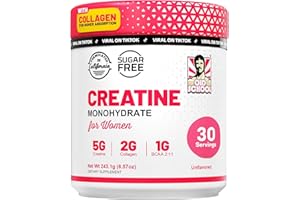 Old School Labs Creatine for Women Post-Workout Supplement - 5000mg Creatine, 2000mg Hydrolyzed Bovine Collagen & BCAA 2:1:1 for Lean Muscle Growth, Fast Recovery & Stamina - 30 Servings