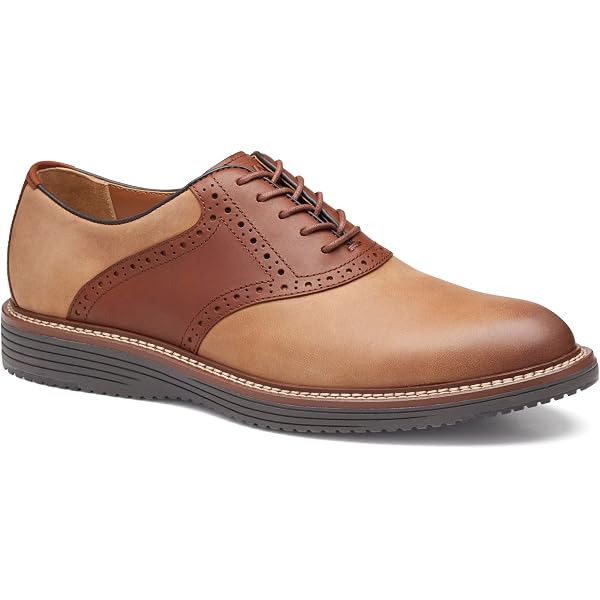Johnson & Murphy Warner Saddle Dark Gray Suede/Mahogany Lace-up Oxford Nubuck 10 Amazon.com | Johnston & Murphy Men main image 4