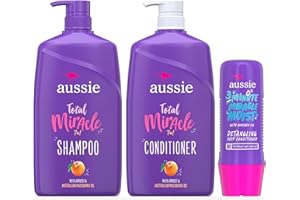 Aussie Total Miracle 3-Piece Set: Shampoo 778 mL, Conditioner 778 mL, 3 Minute Miracle Deep Conditioner Hair Treatment 236 mL
