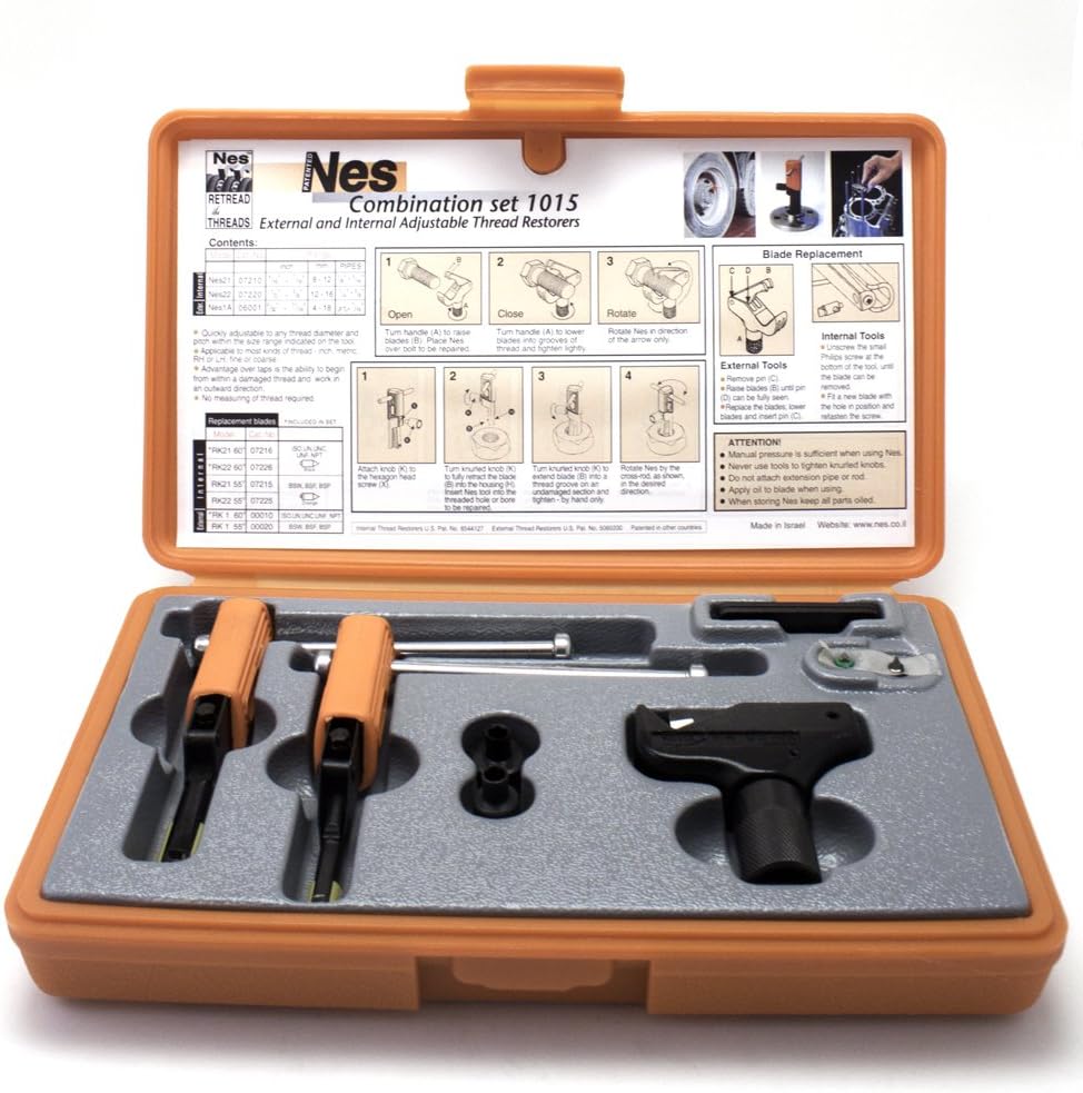 Combination Thread Repair Set - External 6-19mm 1/4-3/4 In, Internal 8-16mm 5/16-5/8 In