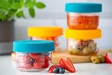 Kilner Snack and Store Pots Set of 2 Glass Jars 125 ml Leak-Proof Lids view 5
