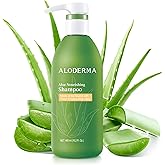 Aloderma Aloe Nourishing Shampoo 16oz - Made with Fresh, Organic Aloe Vera (No Water Added) for Dry, Damaged Hair - Gently Cleanse and Moisturize for Soft, Healthy, Shiny Hair - Alcohol, Paraben-Free