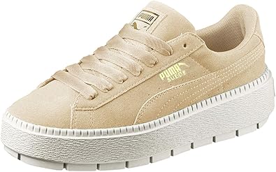 puma suede platform trace beige