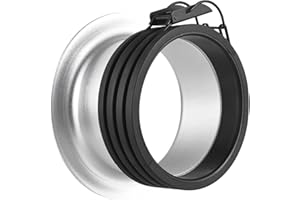 Funien Speedring Adapter for Light Easy Install Aluminum Alloy Material, Compatible with Various Accessories (144mm)