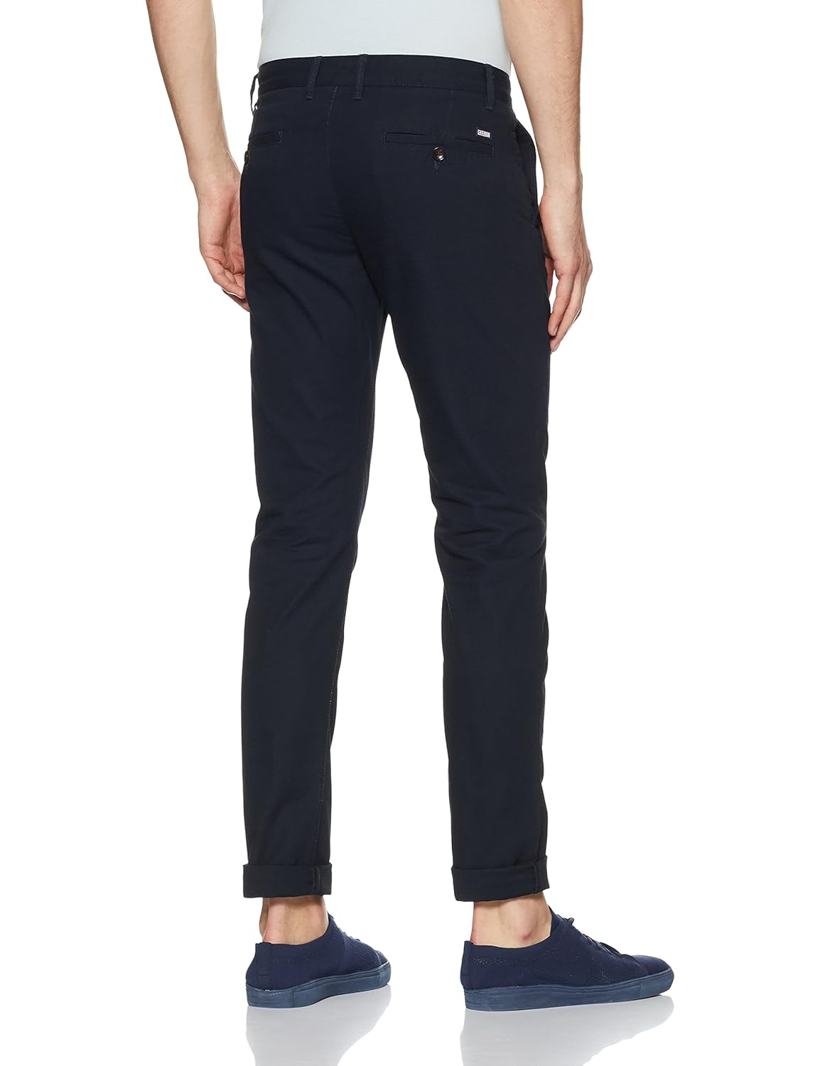 arrow sports men's straight fit cotton casual trousers