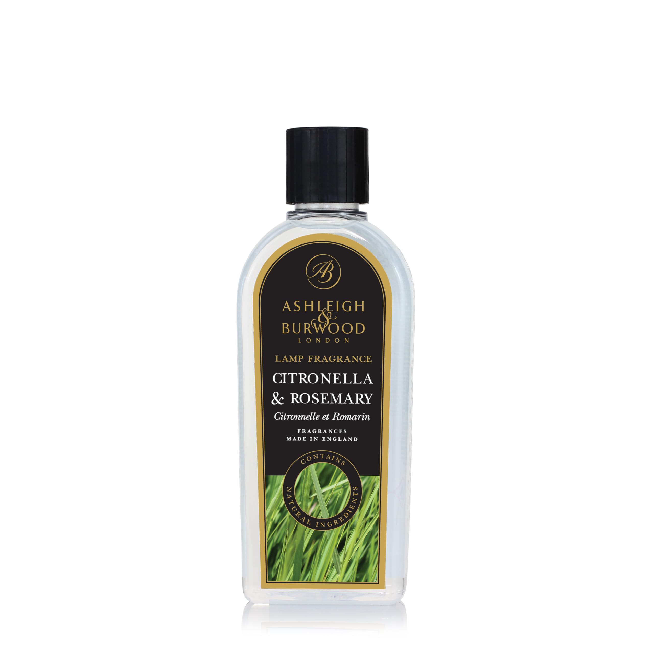 ASHLEIGH & BURWOOD | Citronella & Rosemary Lamp Fragrance | 500 ml | Made in the UK | Fresh Scent