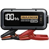 Hulkman Alpha85 Smart Portable Jump Starter, 2000A Battery Booster Pack with LED Display, Flashlight, 74Wh Power Bank &amp; Jumper Cable, 12V Jump Box for up to 8.5L Gas &amp; 6.0L Diesel, Cars, SUVs &amp; Trucks