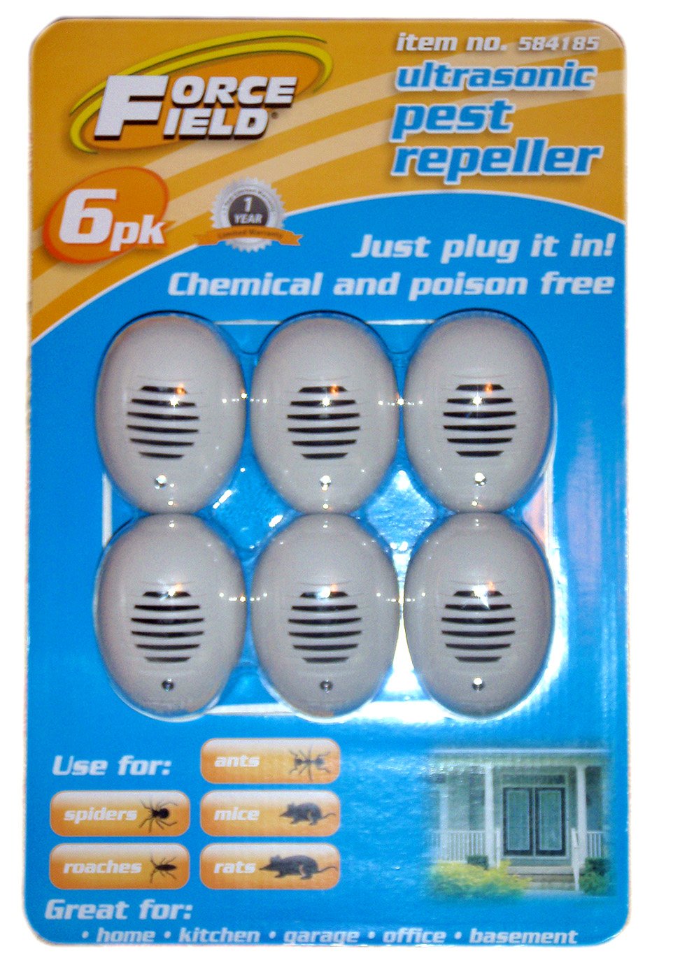Amazon.com : Force Field Ultrasonic Pest Repellers - 6 Pack : Home Pest