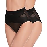 GYDEK Shapewear Tummy Control Panties - Body Shaping Briefs Compression Underwear Low Rise Girdle Panty Shapewear for Women
