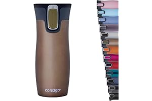 Contigo West Loop Autoseal Travel Mug, Stainless Steel Thermal Mug, Vacuum Flask, Leakproof Tumbler, Coffee Mug with BPA-Free