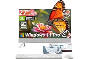 Dell 27" Touchscreen All-in-One Desktop Computer PC for Business, Intel Core 7 150U, 32GB DDR5 RAM, 1TB SSD, FHD IPS Display, NVIDIA GeForce MX570A, Wins 11 Pro, Wi-Fi 6E