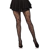 Leg Avenue Womens Love Struck Heart Net Tights