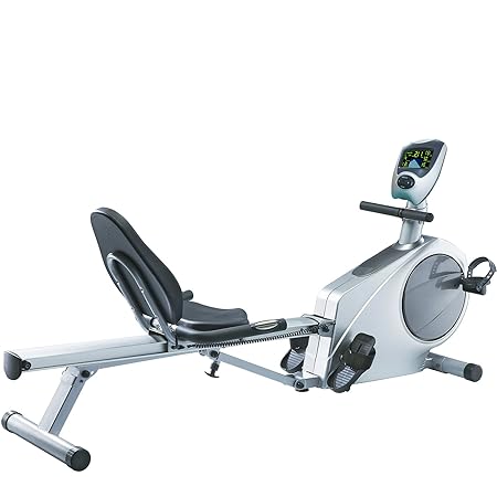 AsVIVA RA6 2in1 Rudergerät und Liegeergometer Cardio VI mit 10kg Schwungmasse und Multifunktionscomputer mit 16 Stufen, 6 Aut