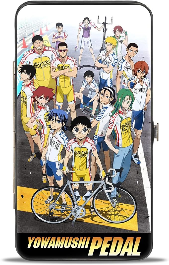 Amazon Com Buckle Down Hinge Wallet Crunchyroll Yowamushi Pedal 15 Character Group Pose Clothing