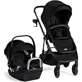 Britax Prism Travel System with Willow S Infant Car Seat &mdash; Raven Black | Car Seat Stroller Combo With Alpine Base; One-Step Stroller Fold &amp; Telescopic Handlebar; ClickTight Car Seat Installation