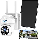4G LTE Cellular Solar Security Camera, Solar Powered Wireless Cellular Security Camera Outdoor with Built-in SIM Card, 360° Live View, 2K Color Night Vision, Motion Alert, Remote Access, 2-Way Audio