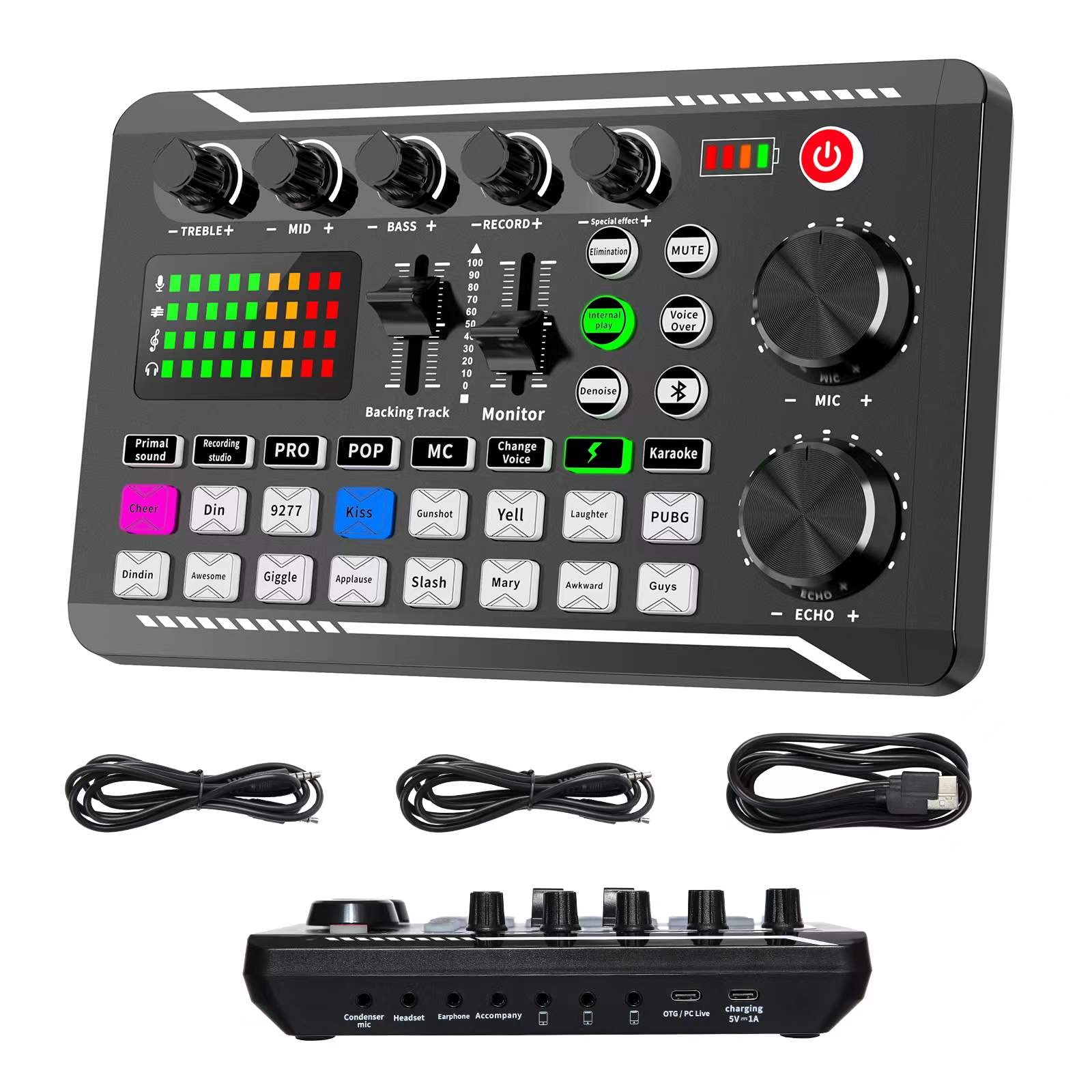 Photo 1 of Professional Audio Mixer, SINWE Live Sound Card and Audio Interface with DJ Mixer Effects and Voice Changer,Podcast Production Studio Equipment, Prefect for Streaming/Podcasting/Gaming