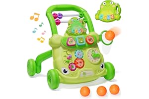 TTAMG Baby Walker Toys,Push Walker for Boys & Girls Learning to Walk,Sit to Stand Early Educational Toys,Activity Center for Infant,Christmas Birthday Gift for Toddler 6-18 Months,Green