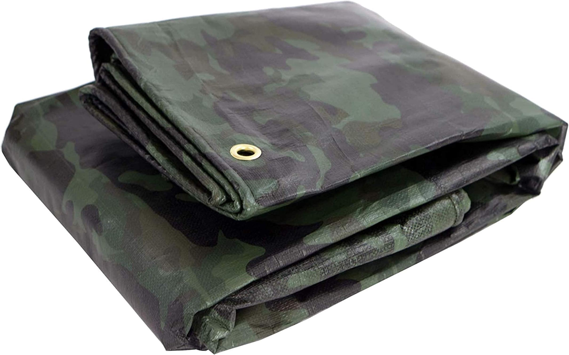 Watershed Innovations Heavy-Duty Waterproof Reversible Tarp, 16 by 20 Feet, Camouflage/Green