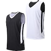 Youth Boys Reversible Mesh Performance Athletic Basketball Jerseys Blank Team Uniforms for Sports Scrimmage