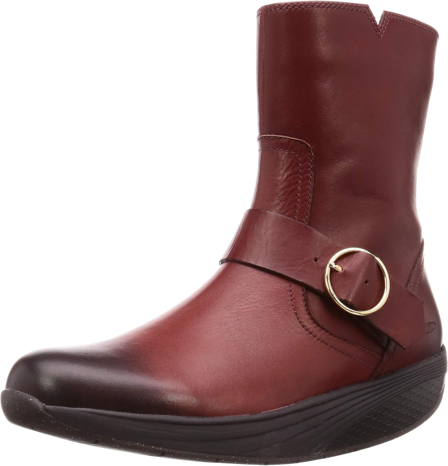 MBT Women's Magee Rocker Bottom Mid Boot Burnished Dark Brown Size 55.