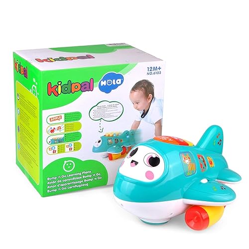 KidPal Toys for Crawling Babies, My First Plane Baby Toy for 2+