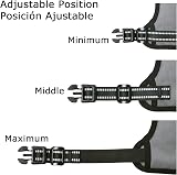HEELE Dog Harness Reflective No-Pull Adjustable Padded Grey L view 6