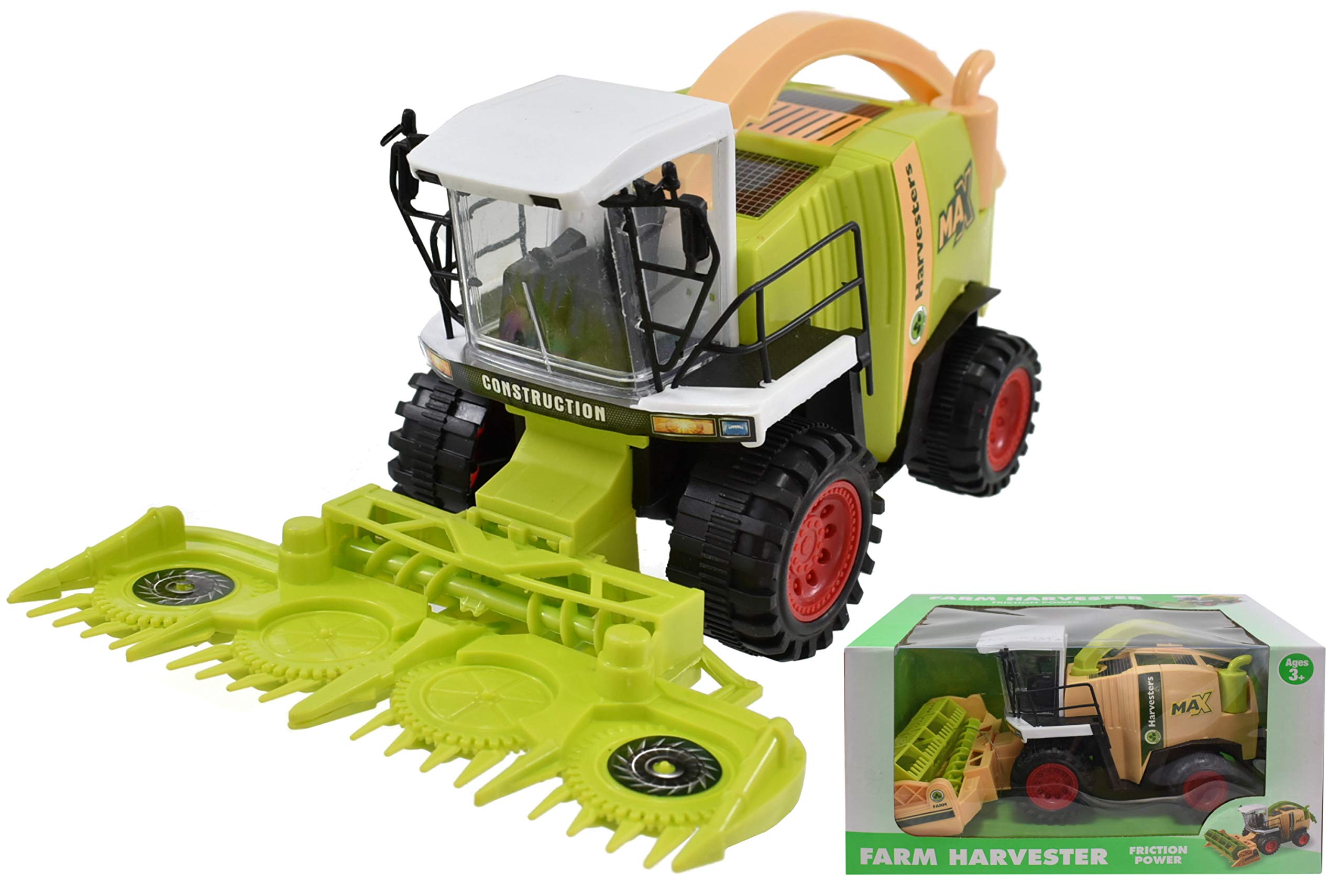 KandyToys Combine and Silage Forager Harvester's - 2 Assorted Colours | Farm Vehicle Toy